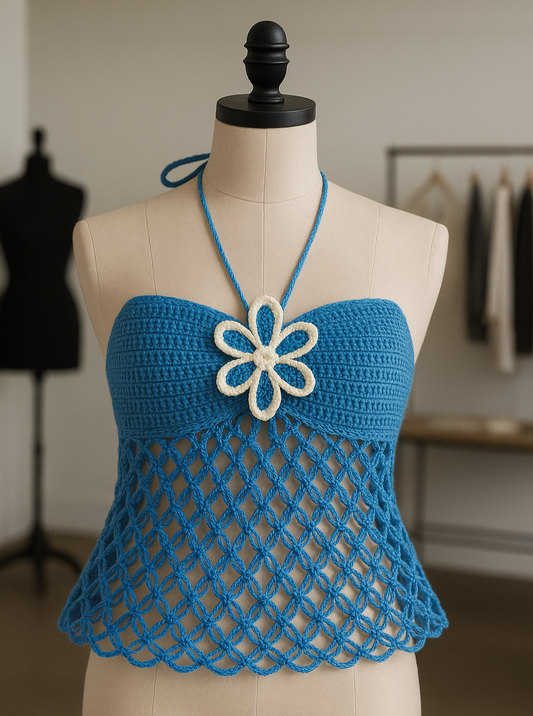 Handmade Crochet Halter Top