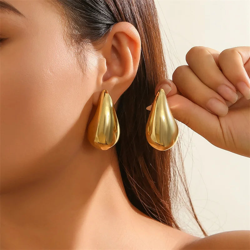 EVA Drop Gold Earrings (70% OFF CLEARANCE)