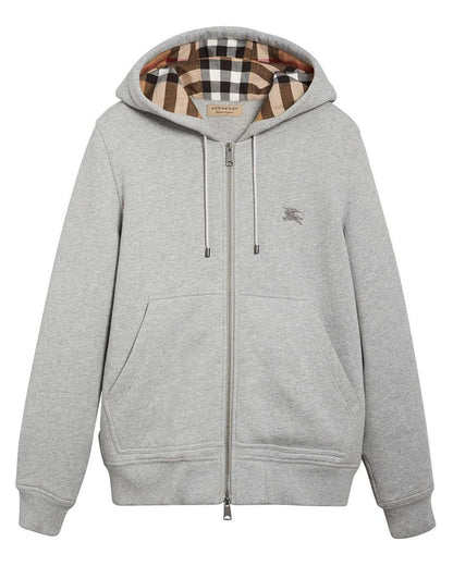 Stylish Checkered Zip-Up Hoodie