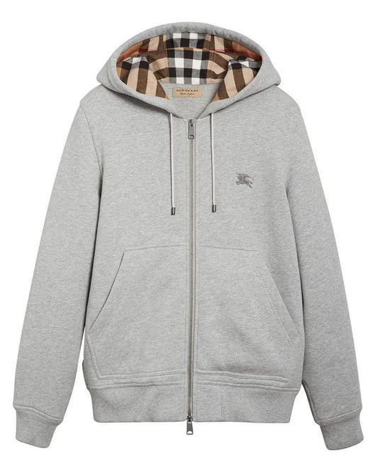 Stylish Checkered Zip-Up Hoodie