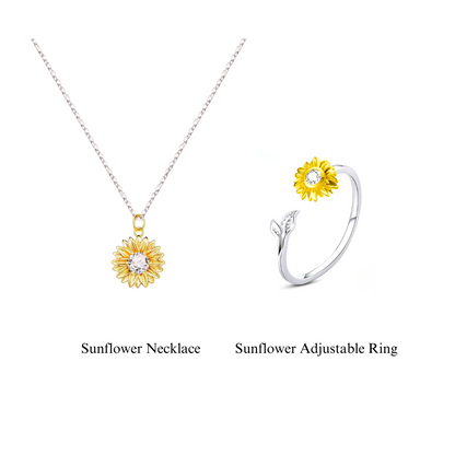 Elegant Sunflower Love Necklace - Limited Time Offer!