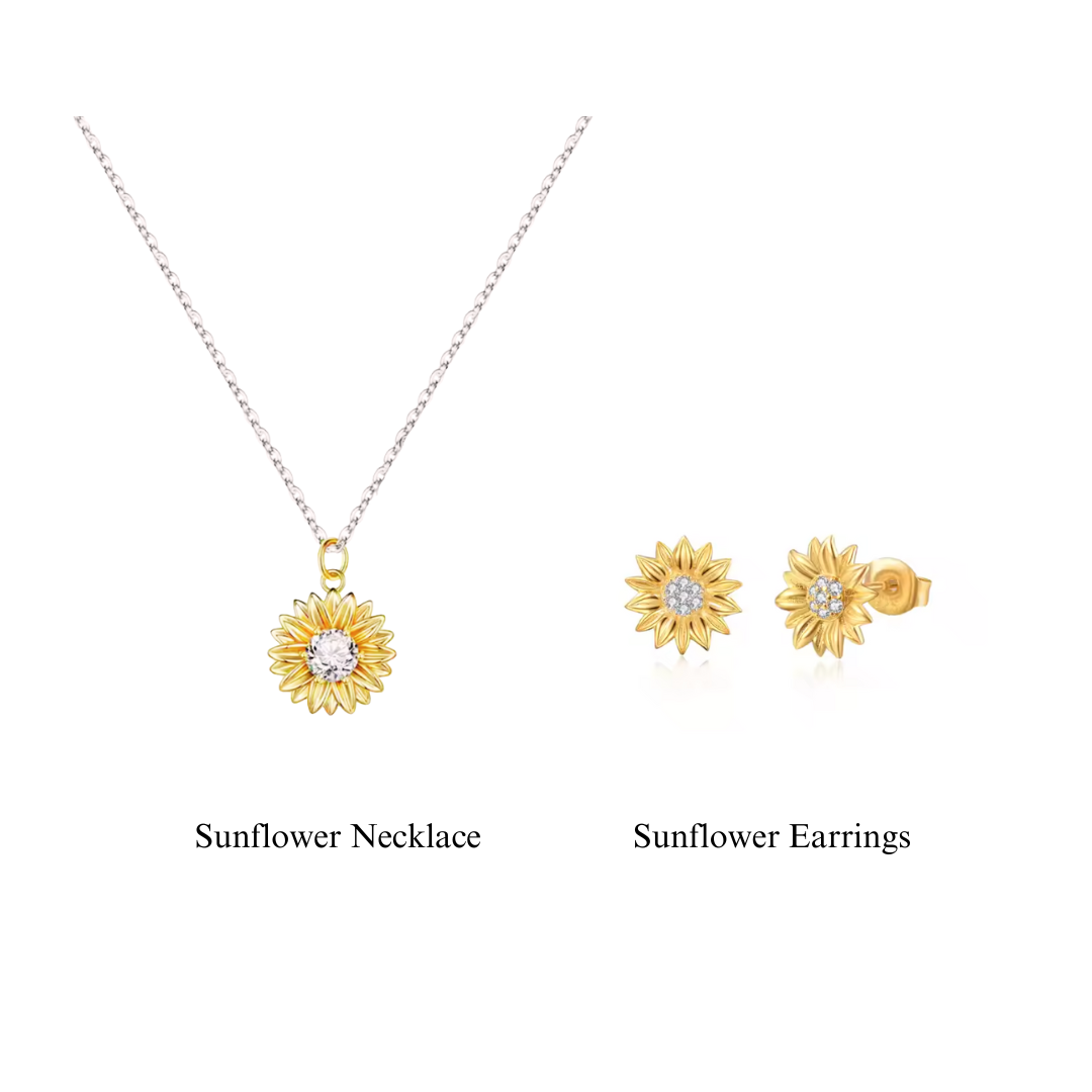 Elegant Sunflower Love Necklace - Limited Time Offer!