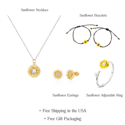 Elegant Sunflower Love Necklace - Limited Time Offer!