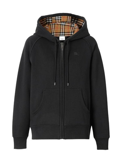 Stylish Checkered Zip-Up Hoodie