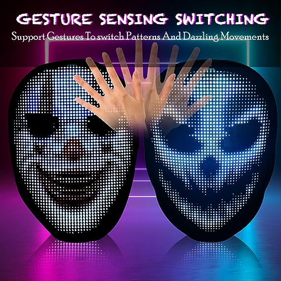 Graphic Led Glow Mask