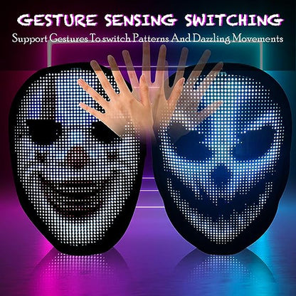 Graphic Led Glow Mask