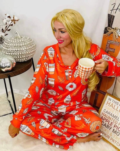 Pumpkin Spice Pajama Set